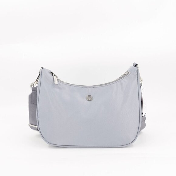 Lululemon Handbags - Lululemon Mini Shoulder Bag 4L Silver Droplet OS